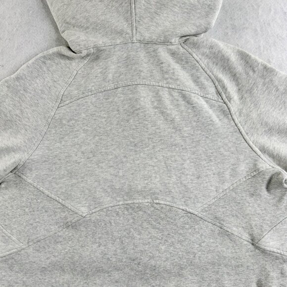 Lululemon Scuba Oversized Half-Zip Hoodie Heathered Ultra Light Grey Size XS/S - Picture 8 of 11